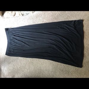 Black maxi skirt